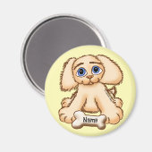 Aimant Chien chiot os (Recto/Verso)