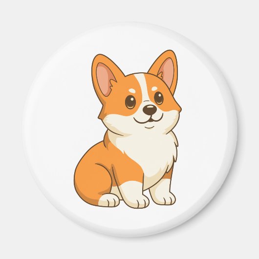 Aimant Chien Corgi Mignon (Devant)