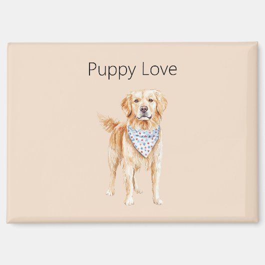 Aimant Chien Crème Amour de Chien (Recto)