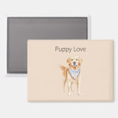 Aimant Chien Crème Amour de Chien (Recto/Verso)