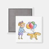 Aimant Chien d'anniversaire (Recto/Verso)