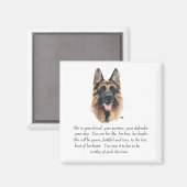 Aimant Chien de berger allemand (Recto/Verso)