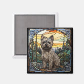 Aimant Chien de Cairn Terrier (Recto/Verso)