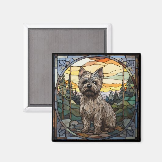 Aimant Chien de Cairn Terrier (Recto/Verso)