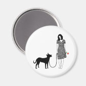 Aimant Chien de Caroline (Recto/Verso)