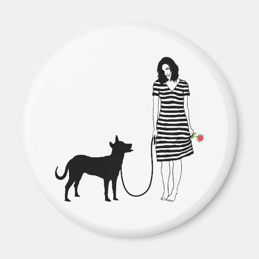 Aimant Chien de Caroline (Devant)