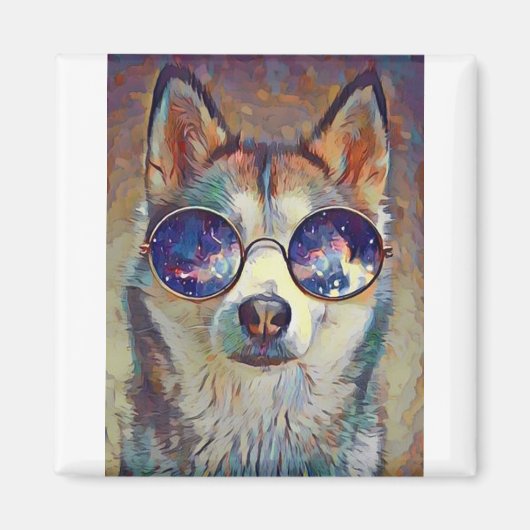 Aimant Chien de Husky ! (Devant)