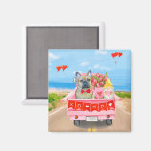 Aimant Chien de la Saint-Valentin (Recto/Verso)