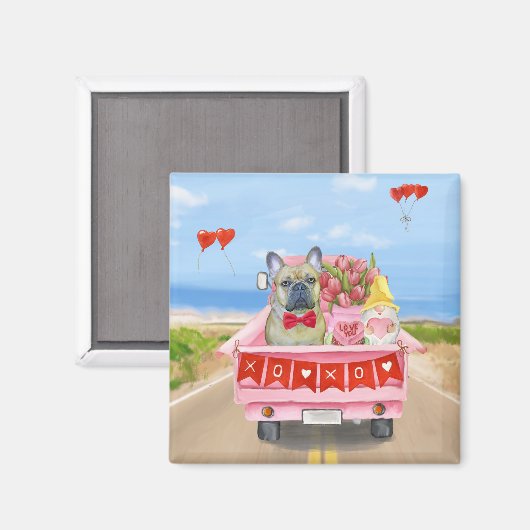 Aimant Chien de la Saint-Valentin (Recto/Verso)