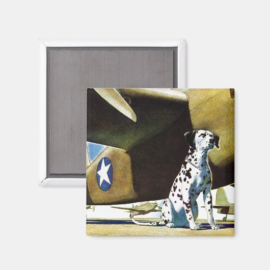 Aimant Chien de l'armée (Recto/Verso)