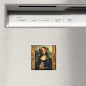 Aimant Chien de Mona Lisa - Golda Lisa - Portrait célèbre (In Situ (Lave-vaisselle))