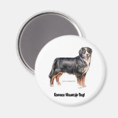 Aimant Chien de montagne bernois (Recto/Verso)