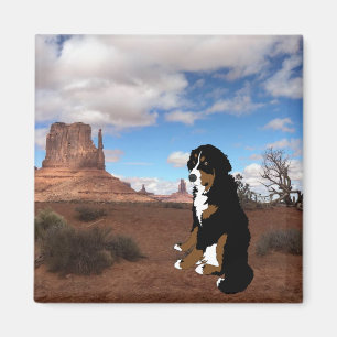 Aimant Chien de montagne bernois Monument Valley