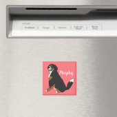 Aimant Chien de montagne bernois personnalisé (In Situ (Lave-vaisselle))