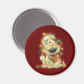 Aimant Chien de Noël (Recto/Verso)