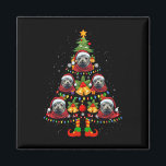 Aimant Chien de phoque des Caraïbes Santa Hat Christmas T<br><div class="desc">Caraibes Moine Phoque Chien Santa Hat Arbre de Noël Jeu de Noël Pyjama</div>