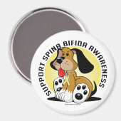 Aimant Chien de Spina Bifida (Recto/Verso)