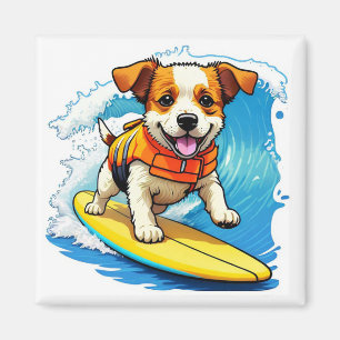 Aimant Chien de surf
