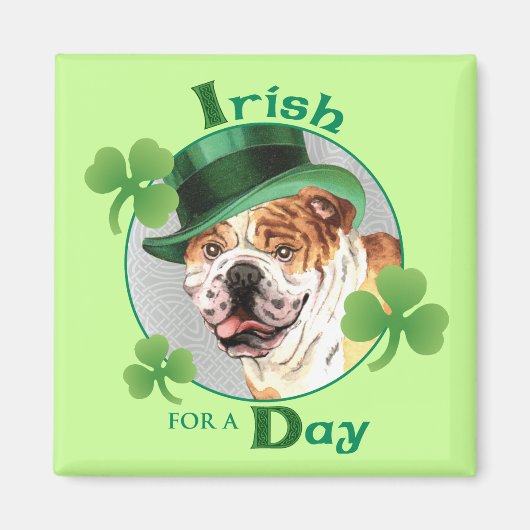 Aimant Chien de taureau de la Saint-Patrick (Devant)