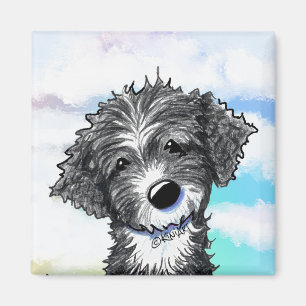 Aimant Chien d'eau portugais KiniArt
