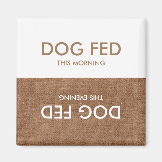 Aimant Chien Dernier Fed... Rappel d'aimants du soir et d (Devant)