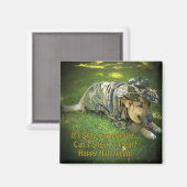 Aimant Chien d'Halloween en Camouflage (Recto/Verso)