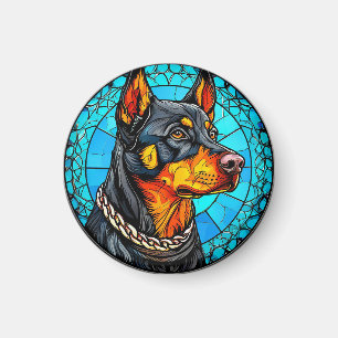 Aimant chien dobermann