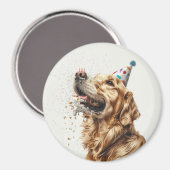 Aimant Chien d'or de l'épreuve d'anniversaire (Recto/Verso)
