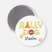 Aimant Chien du rallye Vizsla (Recto/Verso)