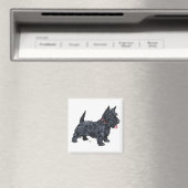 Aimant Chien écossais fougueux (In Situ (Lave-vaisselle))
