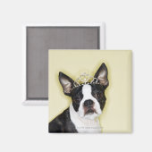 Aimant Chien en tiara (Recto/Verso)