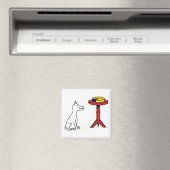 Aimant Chien et tarte (In Situ (Lave-vaisselle))