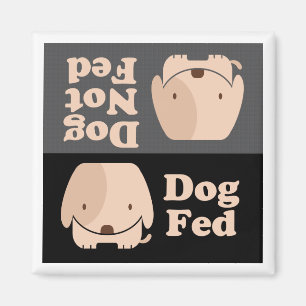 Aimant Chien Fed Dog Pas Fed Repas Times