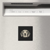 Aimant Chien fumant cigarette drôle beagle meme (In Situ (Lave-vaisselle))