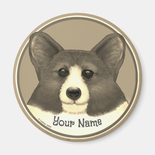 Aimant Chien gallois de Corgi (Devant)