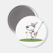 Aimant Chien Golf (Recto/Verso)
