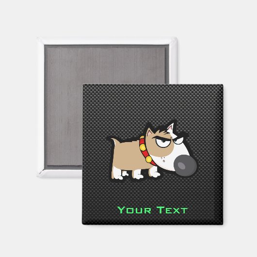 Aimant Chien grincheux sur le poireau (Recto/Verso)