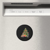 Aimant Chien gris Noël Arbre de Noël T-shirt Essential (In Situ (Lave-vaisselle))