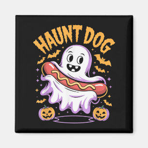 Aimant Chien hanté drôle fantôme hotdog Halloween