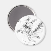 Aimant chien heureux (Recto/Verso)