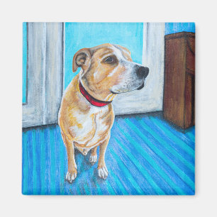 Aimant Chien jaune