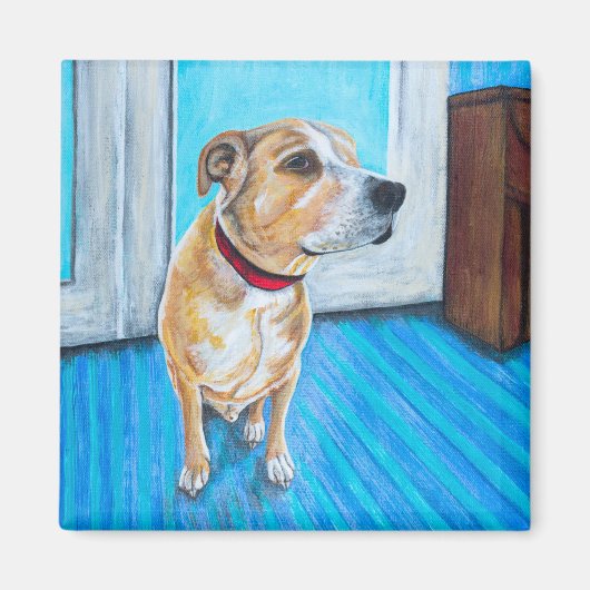 Aimant Chien jaune (Devant)