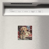 Aimant Chien Labrador Fête de Noël (In Situ (Lave-vaisselle))
