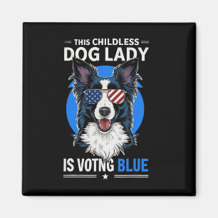 Aimant Chien Lady Election 2024 Démocrate Libérale Fémini