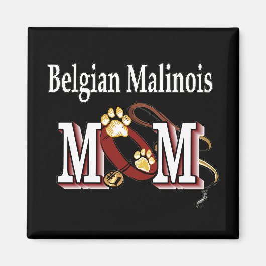 Aimant Chien malinois belge MOM (Devant)