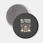 Aimant Chien Mignon Halloween Pas de Farces Rien que des (Recto/Verso)