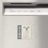 Aimant Chien Morkie Avec Texte (In Situ (Lave-vaisselle))