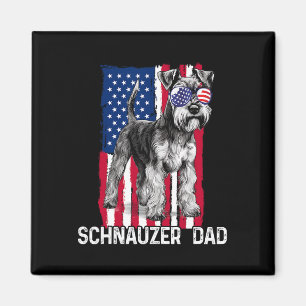 Aimant Chien Papa Fête des pères Cadeau Mini Schnauzer Dr