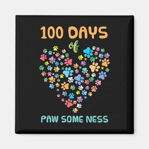 Aimant Chien Paw 100 Jours De L'École Animal Paw un peu d