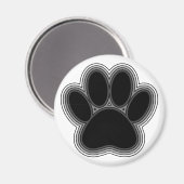 Aimant Chien Paw Avec Plan (Recto/Verso)